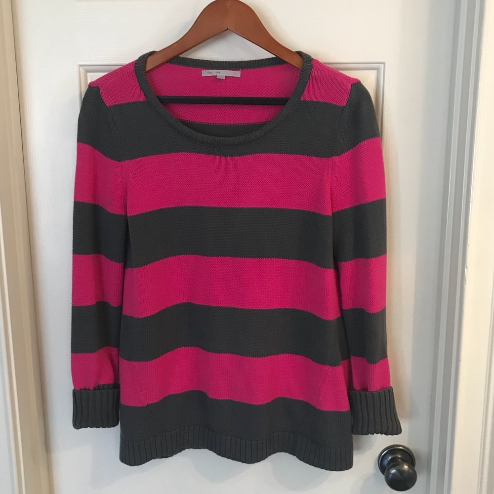 GAP striped rugby crew neck sweater